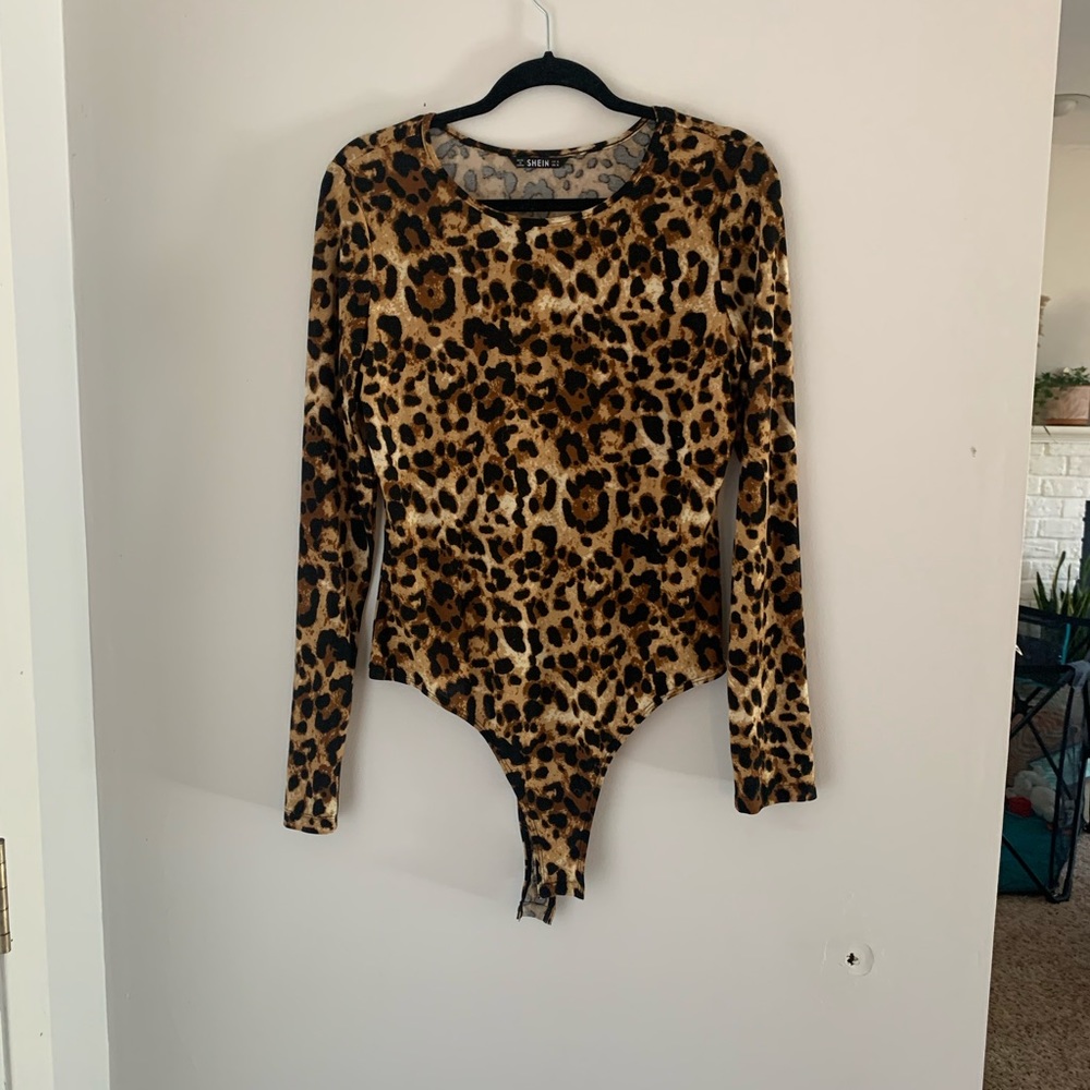 Bundle of two shein animal print bodysuits